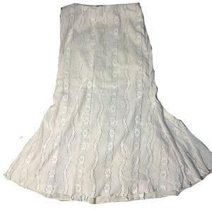 Aeropostale White Lace Maxi Skirt